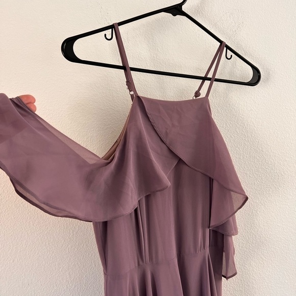 Lulu’s Chandelier Dusty Rose Purple Maxi Dress Size Small - Picture 6 of 16